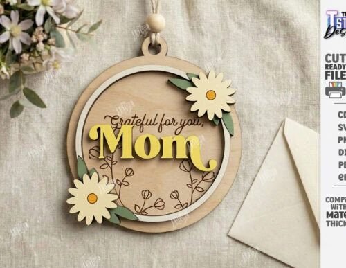 Mothers Day Ornament Laser Cut 144846749 Creativo Digital